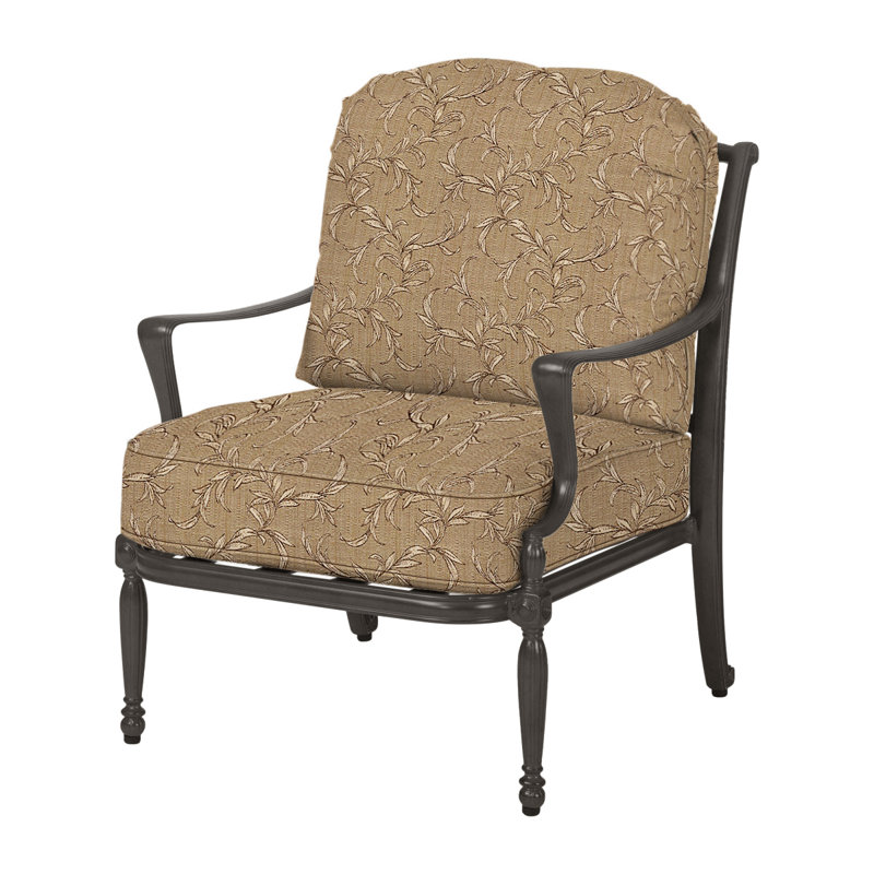 Bel Air Cast Outdoor Lounge Chair, Bessemer 1000BA, Midnight Gold
