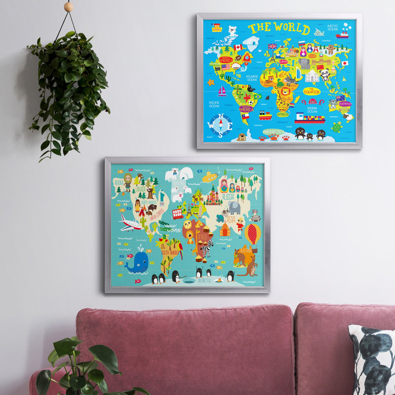 Reproduction de photo sur toile, Toile avec cadre argenté, Pas de tapis