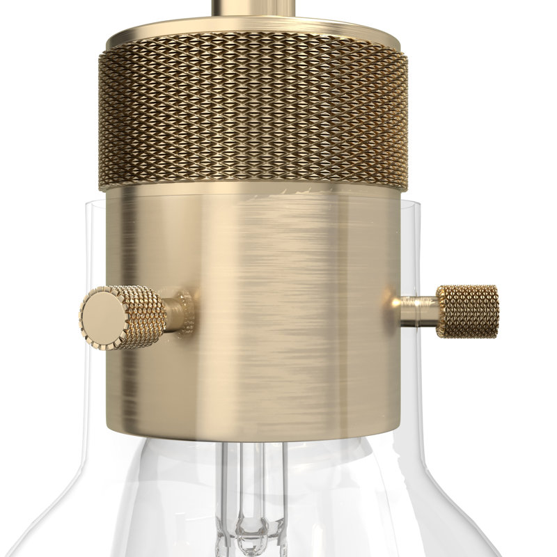 Vintage Gold Glass Mini Pendant Light
