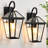  16.5'' Outdoor Wall Sconce With Clear Glass Shade For Porch, Patio, Garage, And Entryway (Set Of 2)-977463644-977463647