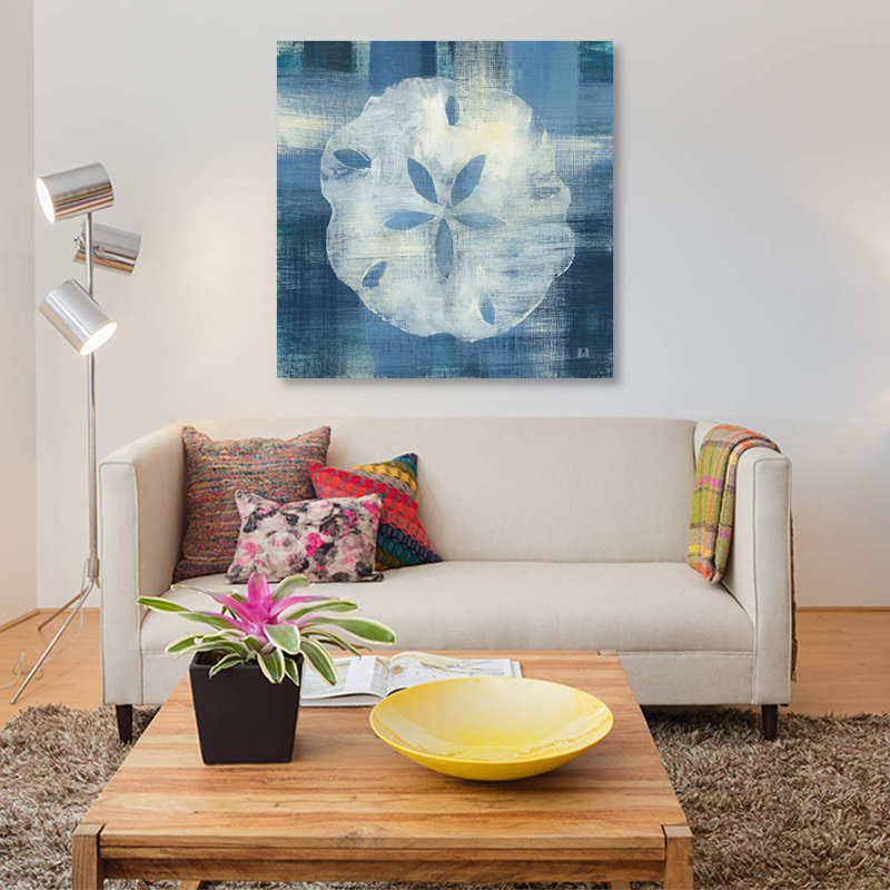 Batik Seas III - Impression sur toile, H 18 po x l 18 po x P 1,5 po, Toile tendue