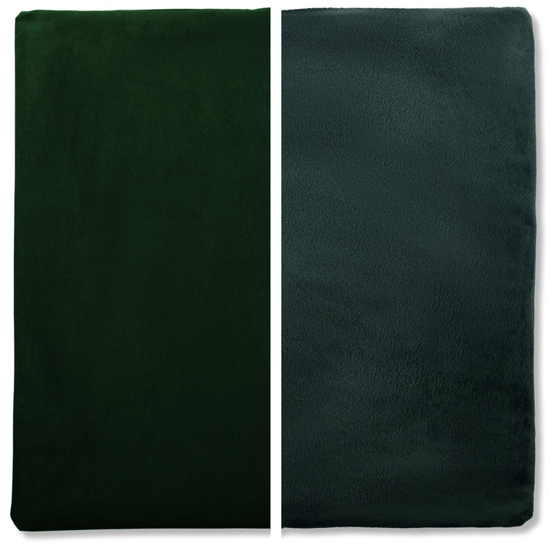 Microsuede Outdoor Reversible Throw Pillow, Ramona Green, 18" x 18", Pillow Cover Only - No Insert