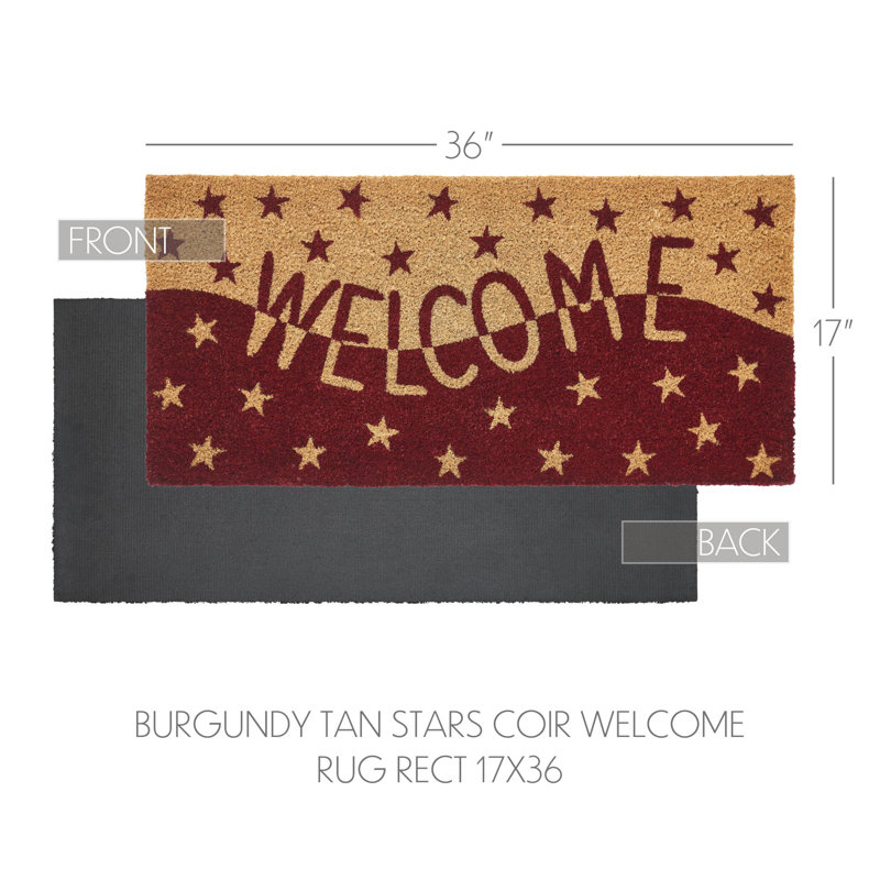 Tapis Welcome, L 17 po x L 36 po