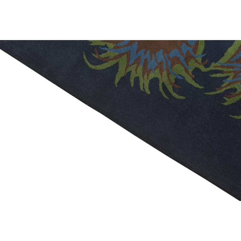 Square Otto Navy Blue Rug