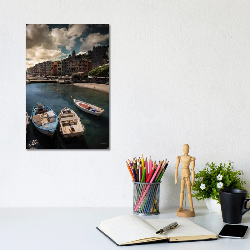 Panorama Of Porto Venere by Enzo Romano - Print on Canvas, Wrapped Canvas, 30.48cm H x 20.32cm W x 1.91cm D