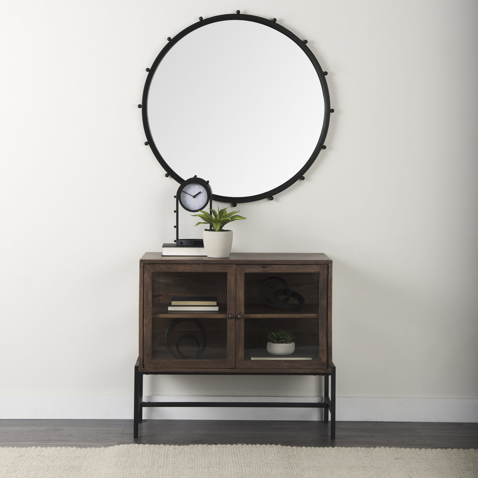 Reze Quartz Tabletop Clock, Black 