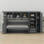 Lit escamotable multifonctionnel avec garde-robe, bureau et armoire-834933862