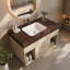 Ensemble de meuble-lavabo mural flottant 29,9 po-135276513