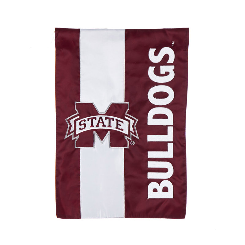 Ncaa 2 côtés en polyester 12 x 18 po drapeau de jardin, Université de l'état du Mississippi