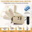 Dual Motor Leather Power Lift Recliner, Infinite Position Lay Flat, Heat & Massage for Adult&Elderly-256013573