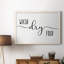 «Wash Dry Fold», art textuel sur toile-1056676995-1056676996