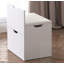 Meuble-lavabo à miroir 3 modes d'éclairage avec 2 tiroirs coulissants et tabouret de rangement caché-2013909881