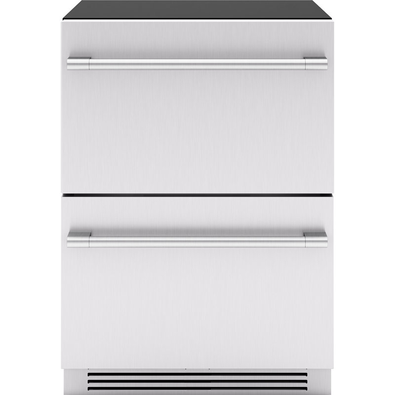 Zephyr Presrv 24" Built-In Stainless Steel Dual Zone Refrigerator Freezer Drawers
