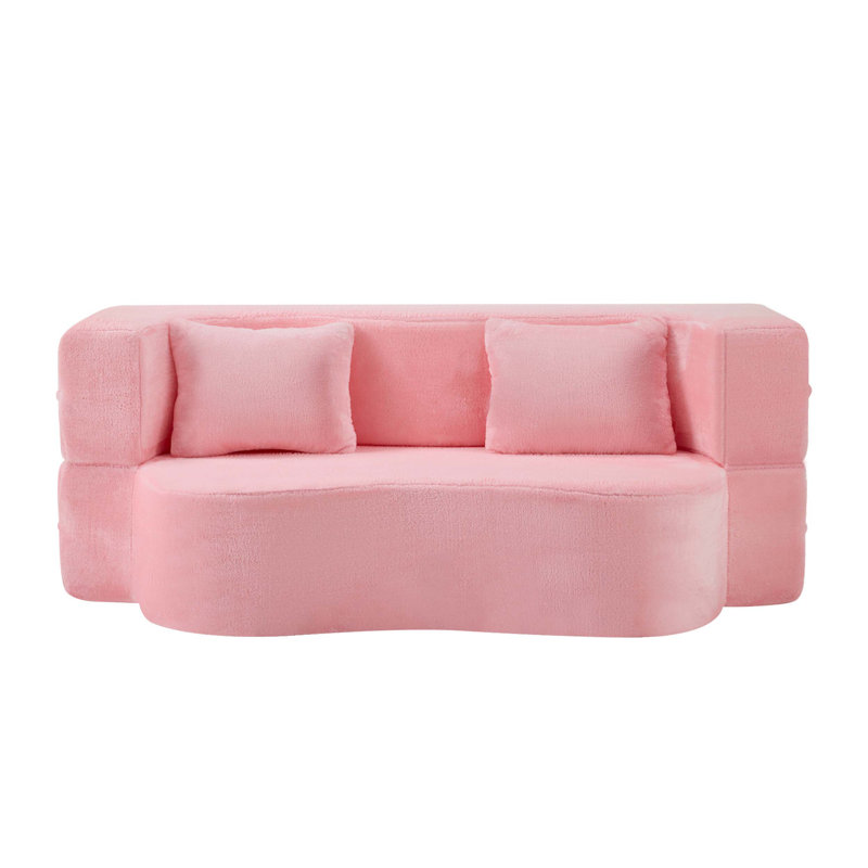 Canapé-lit convertible pliant avec mousse à haute densité, convenant au salon, à la chambre d'amis et à la chambre à coucher, fabriqué en tissu confortable