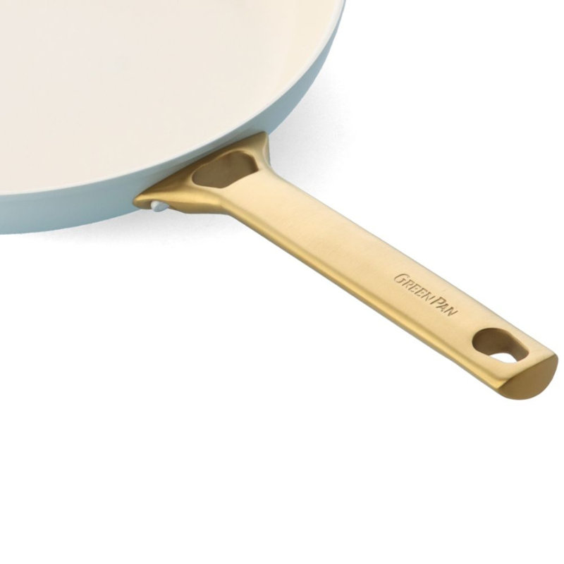 Greenpan Padova Reserve Frypan 2 Piece Set 20 - 28cm, Cream/Blue