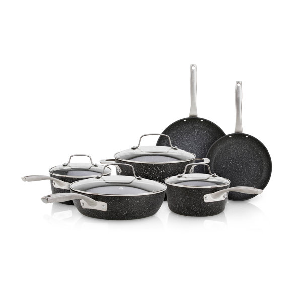 Bialetti bialetti non-stick cookware, ceramic pro 10-piece set