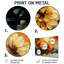 Abstrait orange Dahlia lueur III - Dahlia, impression murale-337040374