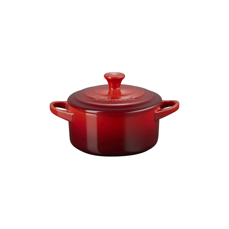 Le Creuset Stoneware Mini Round Cocotte, 14oz., Cerise