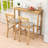 3- Piece Rectangular Wood Bar Height Dining Set with Upholstered Chairs-1064692364