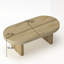 Table basse ovale moderne Mid Century-1898766902