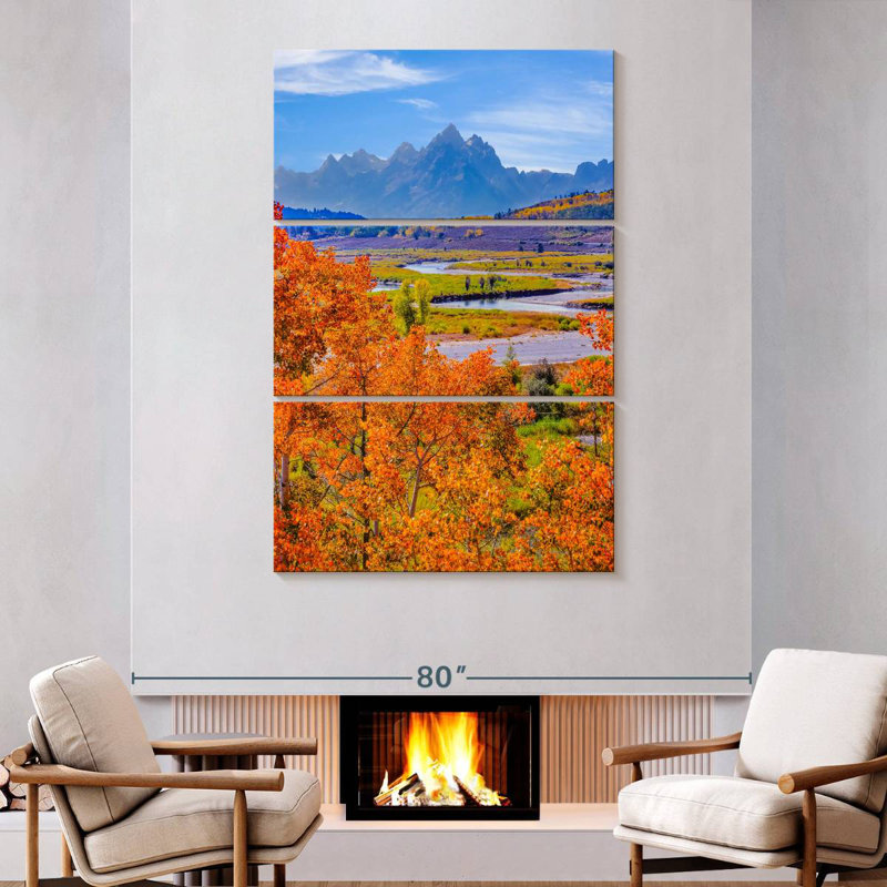 Trembles d'Alvord à Grand Teton, H 74 po x l 48 po