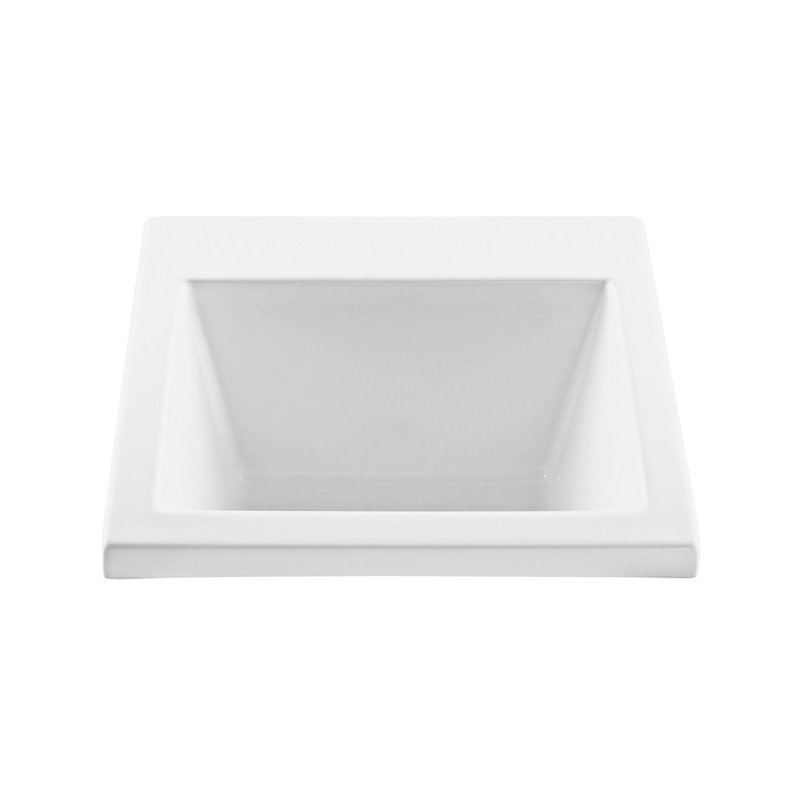 Versatile 25" Undermount Bathroom Sink, White