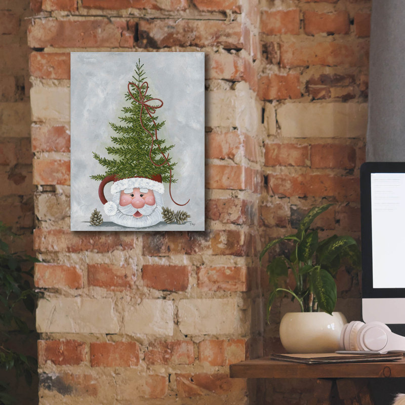 «Santa Mug» par Tanya Nyp, art mural sur toile, 12 po x 16 po, H 16 po x l 12 po