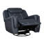 Fauteuil inclinable et pivotant moderne bleu