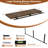  12 Inch Deep Floating Shelf, 48 x12 Inch Large Wall Mounted Shelf for Kitchen, Bathroom, Living Room, Rustic Brown (2 Pack)-676599101-676326580