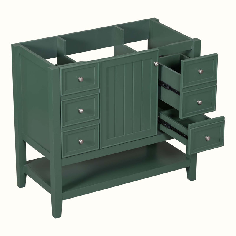 Base de meuble-lavabo simple 35,5 po seulement, Green