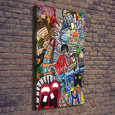 Music Collage - Wrapped Canvas Print
