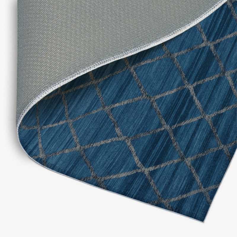 Trellis Gray Indoor and Outdoor Area Rug, Rectangle 8' x 10'