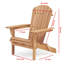 Chaise Adirondack en bois massif, chaise de patio pliante en grain de bois gaufré pour cour extérieure-1030007336