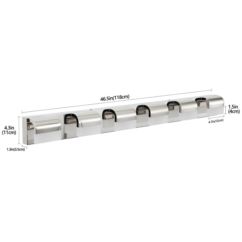 Modern Led Bath Wall Lights, 6- Vanity Mirror, , Acrylic Material, Energy Saving, 1950 Lumen, 6000K Hanging, -Proof, 30W,