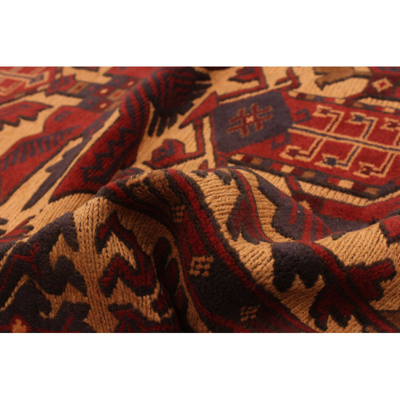 Tapis rouge tadjik 4 po 2 po x 6 po 3 po