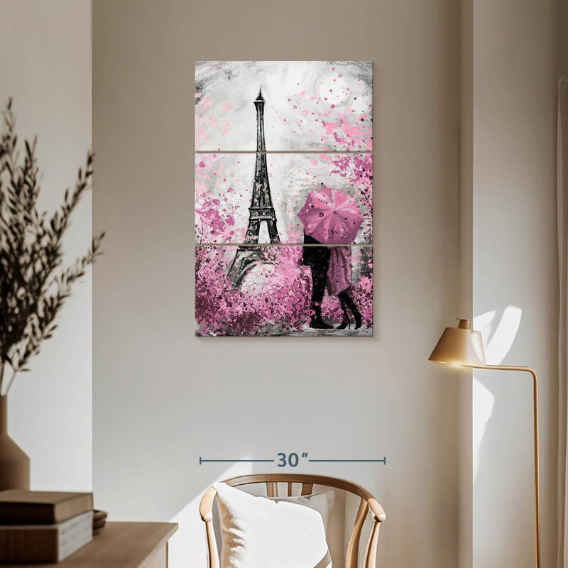 Nicci Paris Pink Bloom Pop, 57" H x 36" W