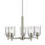 Lustre 5 lumières 18,5 "avec verre transparent 18,5"-511467439