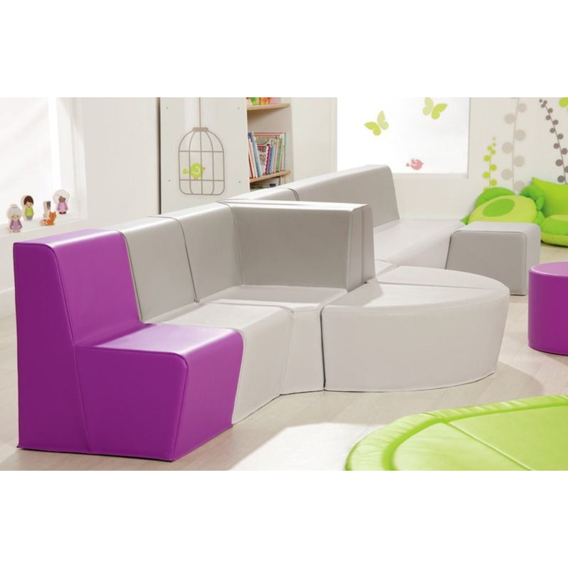 2 Seater Bench Basic - H: 17 Cm, Blue