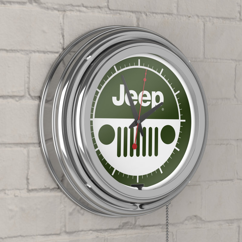 Horloge murale en métal, Blanc