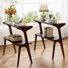 Table de bout mince Nekayla avec pieds en bois massif