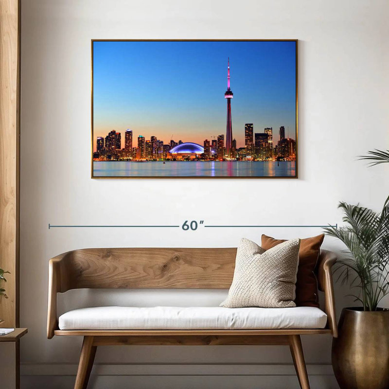 Toronto, Cadre flottant doré, 43 po x 29 po