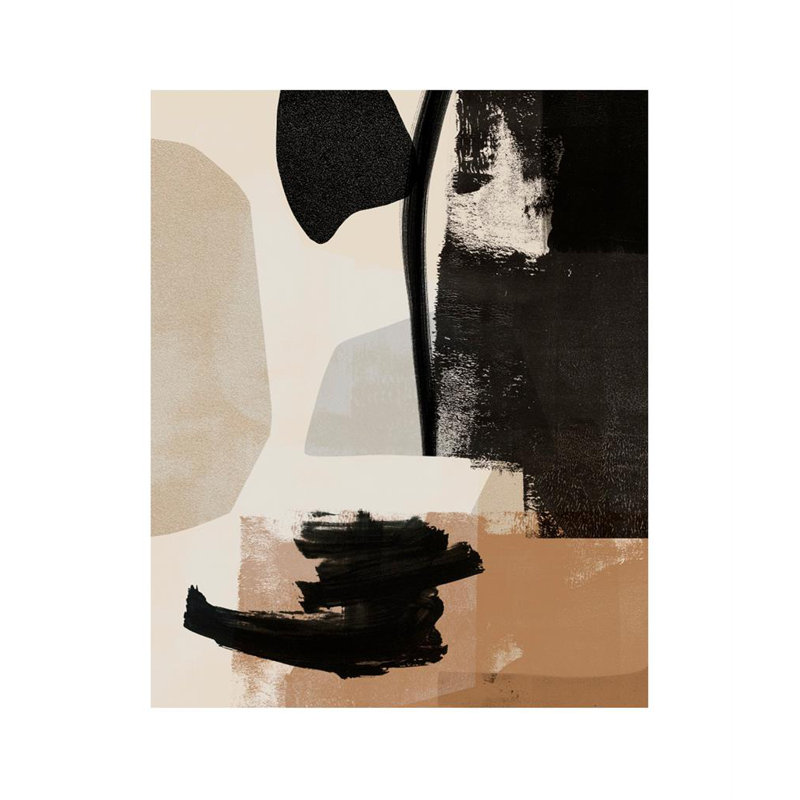 Arrangement IV Abstract - Single Picture Frame Print, 164.592 cm H x 136.652 cm W, Matt White