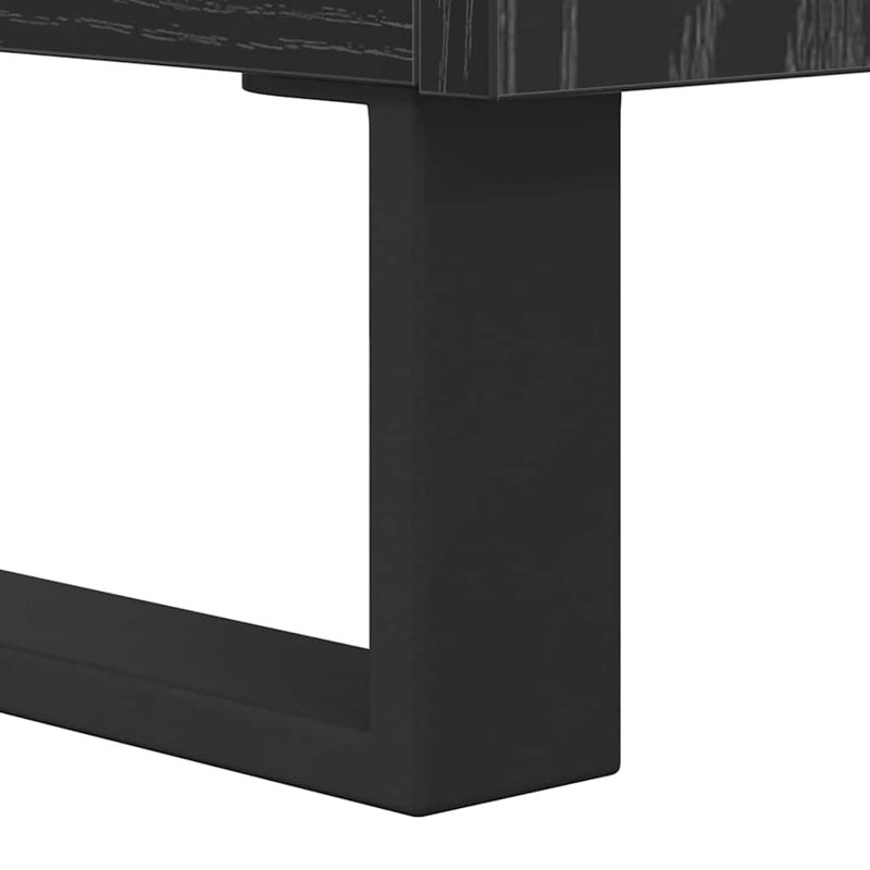 Unfinished TV Stand for TVs up to 48", Black Oak