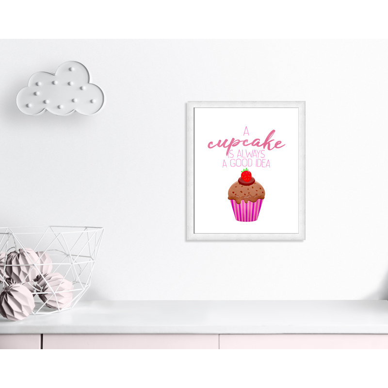 Un petits gâteaux, H 26,5 po x l 22,5 po x P 0,63 po, Cadre à grain de bois blanc