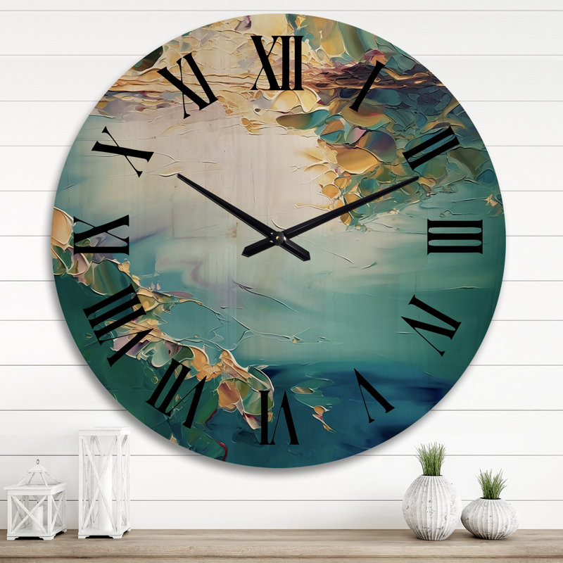Horloge murale en bois Winona, Très grand