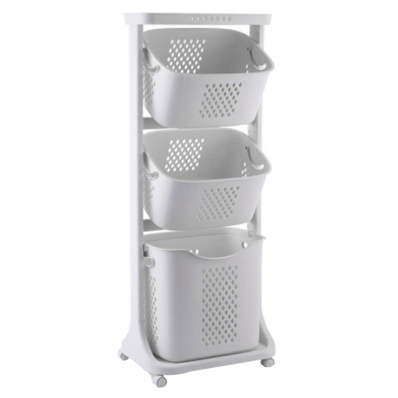 Berges Plastic Laundry Room Organizer with Wheels
