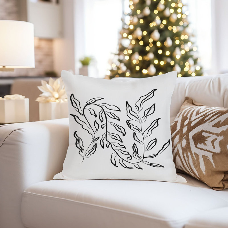Botanical Leaves Botanicals Leaf Modern, 18" x 18"
