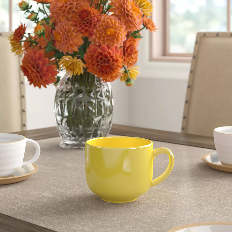 Ensemble de 4 tasses à café Plainfield, Jaune