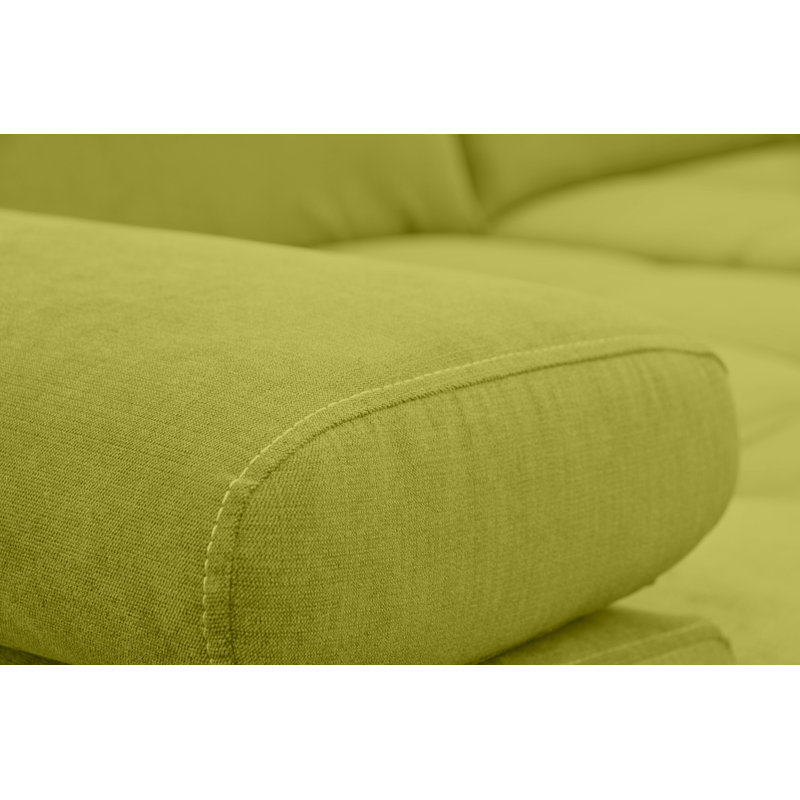 Berrada 5 Seater Corner Sofa, Green, Left Hand Facing