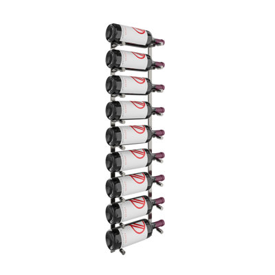 9-Bottle Wall Mounted Wine Bottle Rack